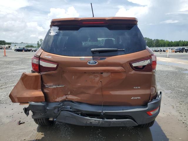 MAJ6S3JLXKC293637 - 2019 FORD ECOSPORT SES Orange photo 6