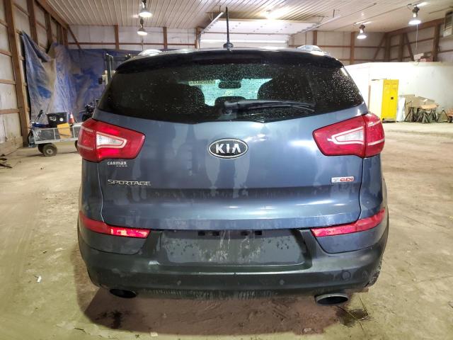 KNDPCCA62C7279344 - 2012 KIA SPORTAGE SX BLUE photo 6