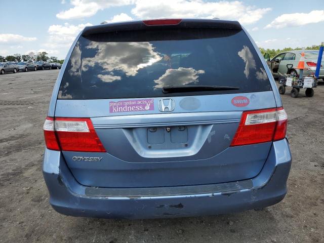 5FNRL38716B061241 - 2006 HONDA ODYSSEY EXL BLUE photo 6