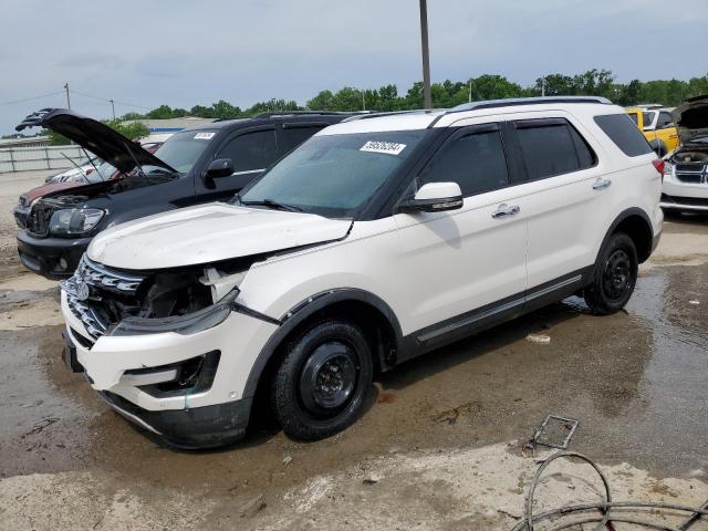 1FM5K7FH7HGA86637 - 2017 FORD EXPLORER LIMITED WHITE photo 1