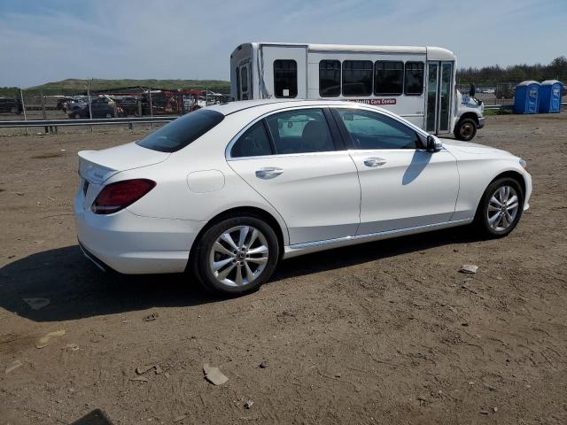 55SWF8EB1KU302904 - 2019 MERCEDES-BENZ C 300 4MATIC WHITE photo 3