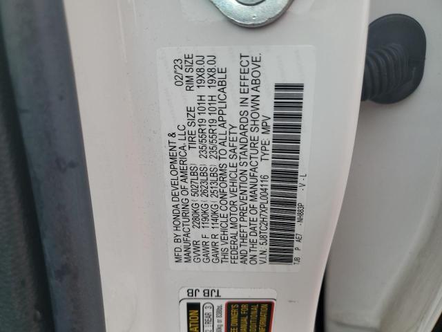 5J8TC2H7XPL004116 - 2023 ACURA RDX ADVANCE WHITE photo 13