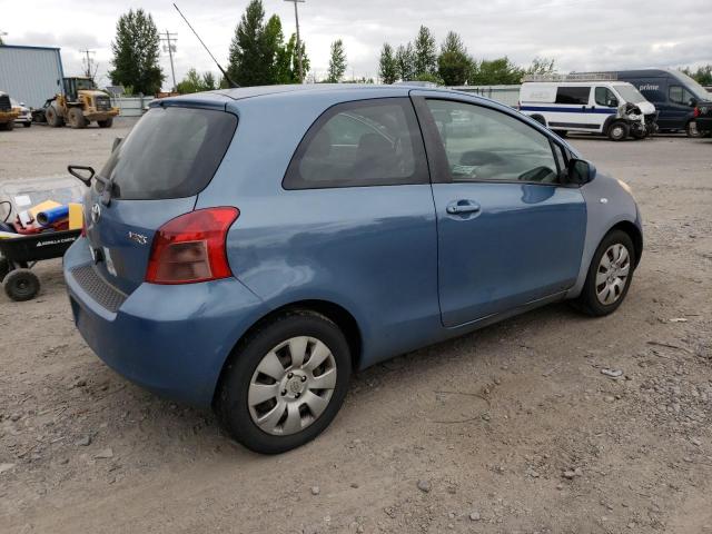 JTDJT923575054057 - 2007 TOYOTA YARIS BLUE photo 3