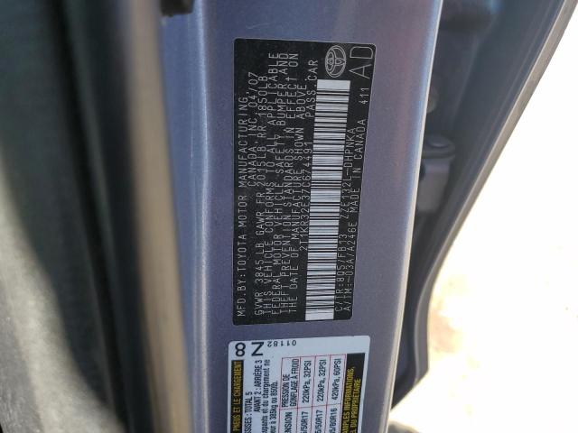 2T1KR32E37C674491 - 2007 TOYOTA COROLLA MA XR BLUE photo 12