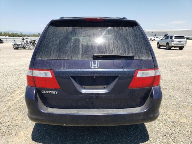 5FNRL38767B009055 - 2007 HONDA ODYSSEY EXL BLUE photo 6