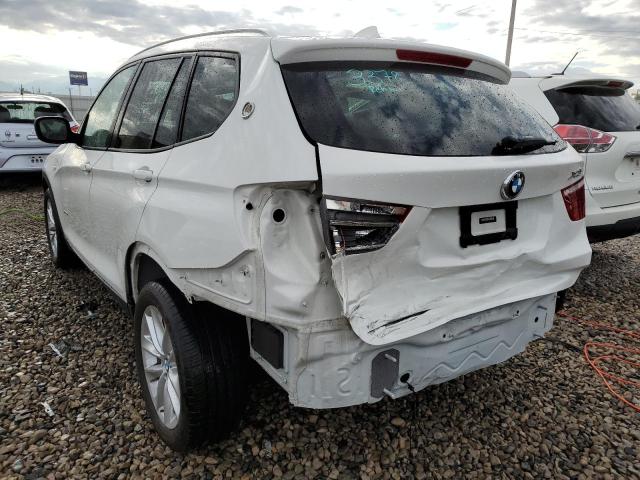 5UXWX9C54E0D19413 - 2014 BMW X3 XDRIVE28I WHITE photo 3