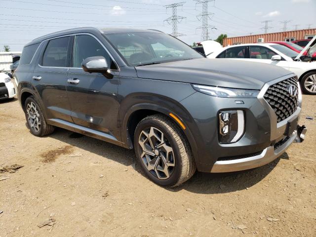 KM8R7DHE6NU466845 - 2022 HYUNDAI PALISADE CALLIGRAPHY GRAY photo 4