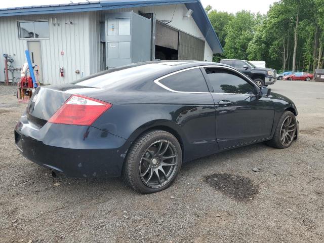 1HGCS12818A026825 - 2008 HONDA ACCORD EXL BLACK photo 3