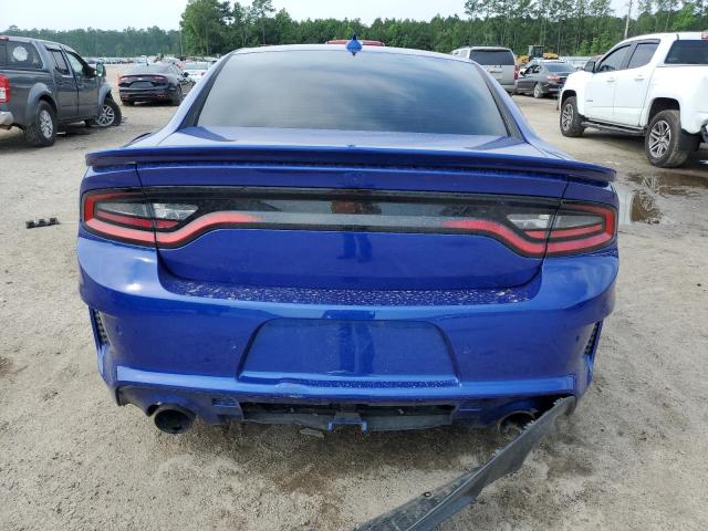 2C3CDXL97NH103136 - 2022 DODGE CHARGER SRT HELLCAT BLUE photo 6