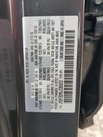 JM3KFBDM9J0368833 - 2018 MAZDA CX-5 GRAND TOURING GRAY photo 12