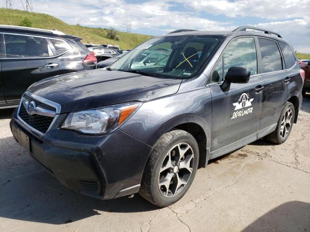 JF2SJGDC4FH538599 - 2015 SUBARU FORESTER 2.0XT PREMIUM GRAY photo 1