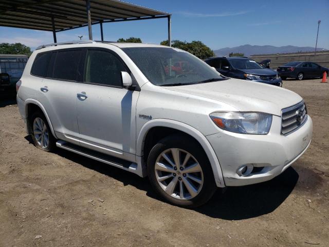 JTEEW44A882024413 - 2008 TOYOTA HIGHLANDER HYBRID LIMITED WHITE photo 4