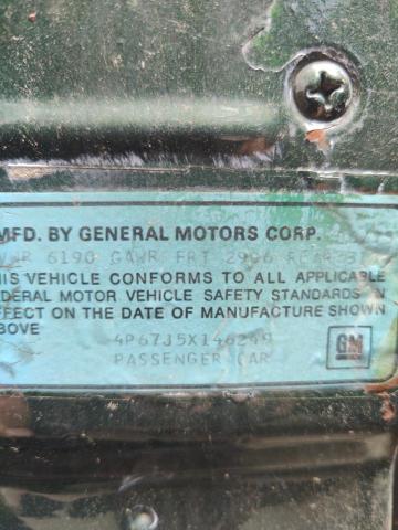 4P67J5X146249 - 1975 BUICK LESABR CST GREEN photo 10