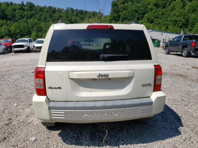 1J8FF48W58D541180 - 2008 JEEP PATRIOT LIMITED WHITE photo 6