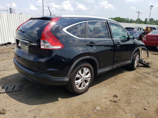 2HKRM4H77DH684381 - 2013 HONDA CR-V EXL BLACK photo 3