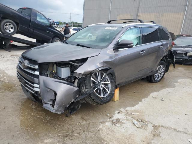 5TDJZRFH7KS595649 - 2019 TOYOTA HIGHLANDER SE GRAY photo 1