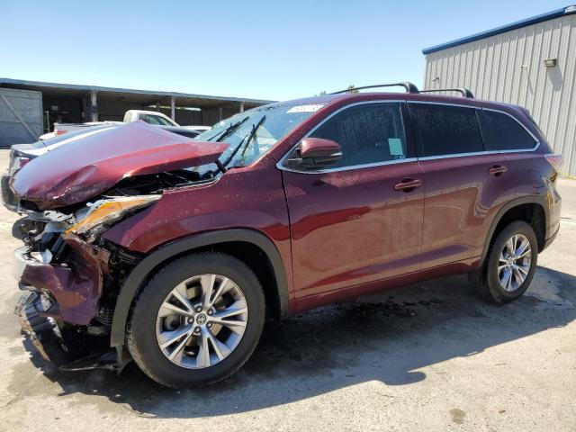 5TDZKRFH0GS173950 - 2016 TOYOTA HIGHLANDER LE MAROON photo 1