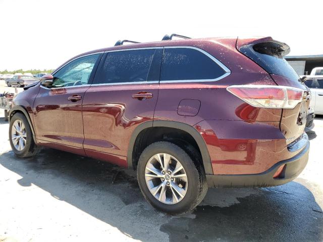 5TDZKRFH0GS173950 - 2016 TOYOTA HIGHLANDER LE MAROON photo 2