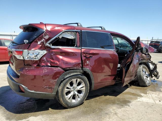 5TDZKRFH0GS173950 - 2016 TOYOTA HIGHLANDER LE MAROON photo 3