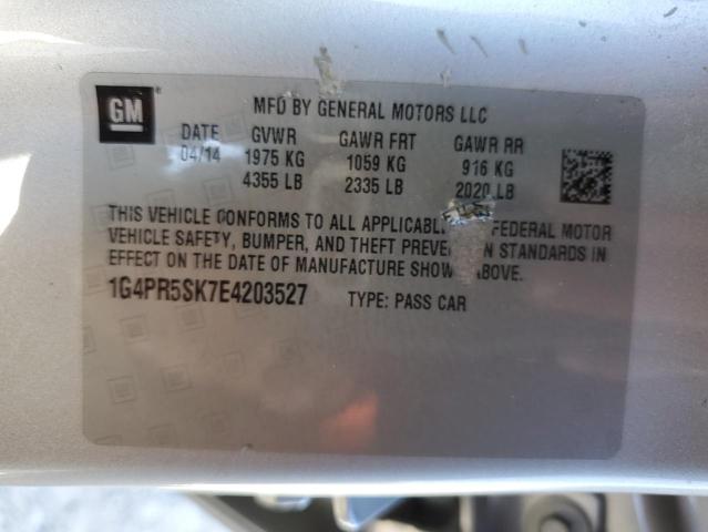 1G4PR5SK7E4203527 - 2014 BUICK VERANO CONVENIENCE SILVER photo 13