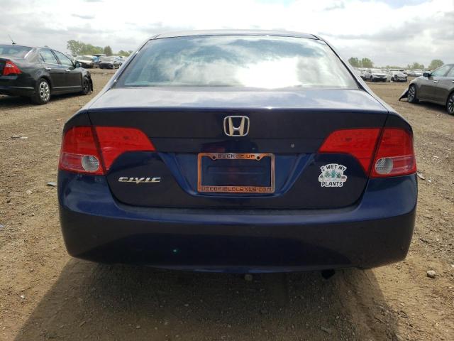 1HGFA16567L080351 - 2007 HONDA CIVIC LX BLUE photo 6