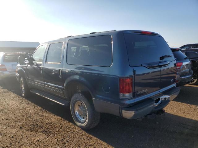 1FMSU41P23EB84554 - 2003 FORD EXCURSION XLT BLUE photo 2