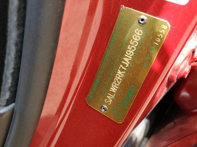 SALWR2RK7JA195566 - 2018 LAND ROVER RANGE ROVE HSE RED photo 13