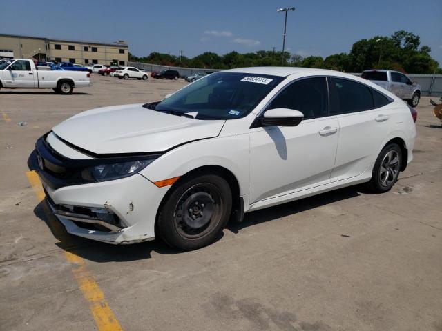 2HGFC2F62LH521683 - 2020 HONDA CIVIC LX WHITE photo 1