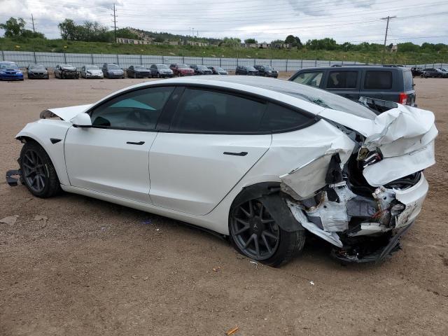 5YJ3E1EB0MF915484 - 2021 TESLA MODEL 3 白色 照片 2