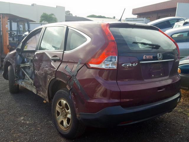 5J6RM4H37DL082003 - 2013 HONDA CR-V LX  photo 3