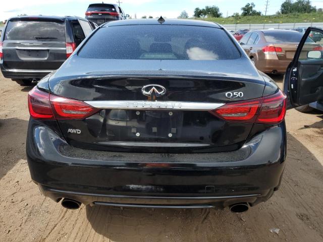 JN1EV7AR6JM430111 - 2018 INFINITI Q50 LUXE BLACK photo 6