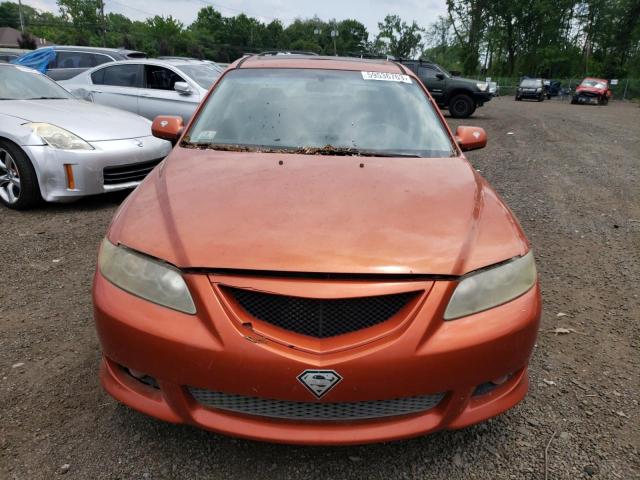 1YVHP80D845N47634 - 2004 MAZDA 6 S ORANGE photo 5