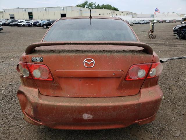 1YVHP80D845N47634 - 2004 MAZDA 6 S ORANGE photo 6