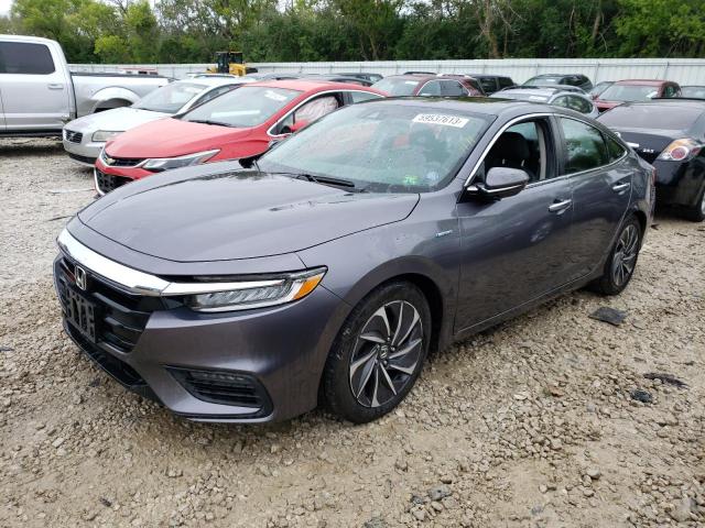 19XZE4F90KE001293 - 2019 HONDA INSIGHT TOURING GRAY photo 1