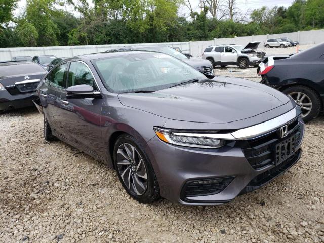 19XZE4F90KE001293 - 2019 HONDA INSIGHT TOURING GRAY photo 4