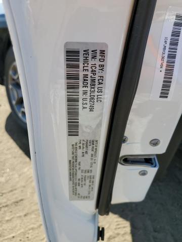 1C4PJMBX3LD627494 - 2020 JEEP CHEROKEE TRAILHAWK WHITE photo 12