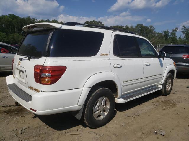 5TDBT48A72S119331 - 2002 TOYOTA SEQUOIA LIMITED WHITE photo 3