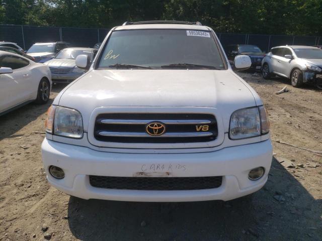5TDBT48A72S119331 - 2002 TOYOTA SEQUOIA LIMITED WHITE photo 5