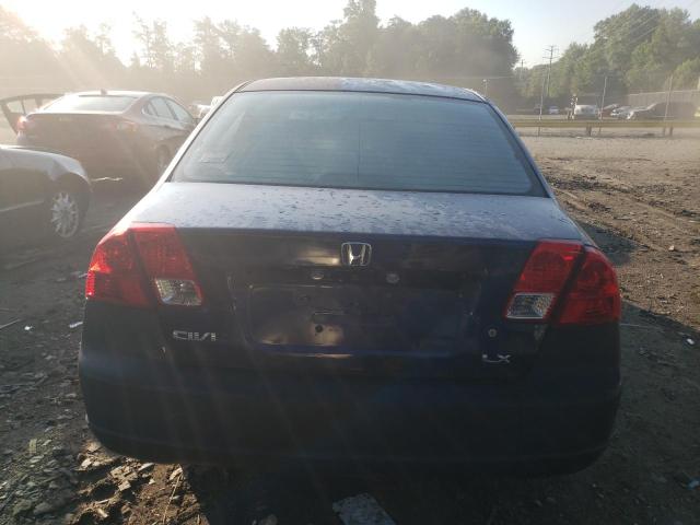 2HGES16563H621818 - 2003 HONDA CIVIC LX BLUE photo 6