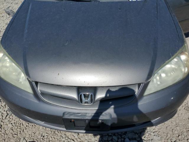 1HGES16355L018931 - 2005 HONDA CIVIC DX VP رمادي صورة 11