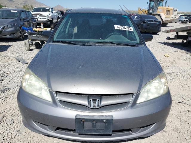 1HGES16355L018931 - 2005 HONDA CIVIC DX VP رمادي صورة 5