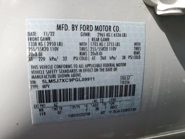 5LM5J7XC9PGL09911 - 2023 LINCOLN AVIATOR RESERVE WHITE photo 13