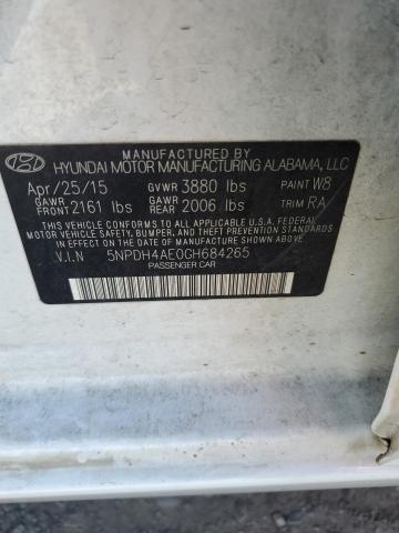 5NPDH4AE0GH684265 - 2016 HYUNDAI ELANTRA SE WHITE photo 12