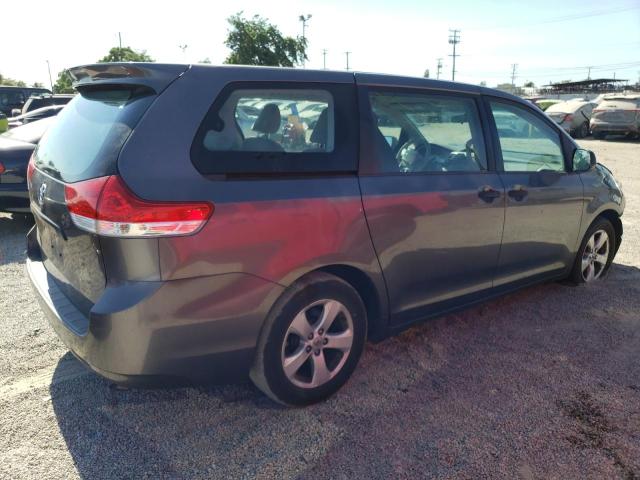 5TDZK3DC6DS308784 - 2013 TOYOTA SIENNA GRAY photo 3