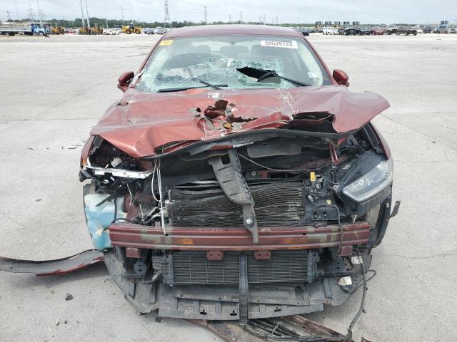 3FA6P0HD1ER339005 - 2014 FORD FUSION SE RED photo 5