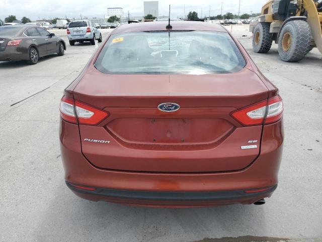 3FA6P0HD1ER339005 - 2014 FORD FUSION SE RED photo 6