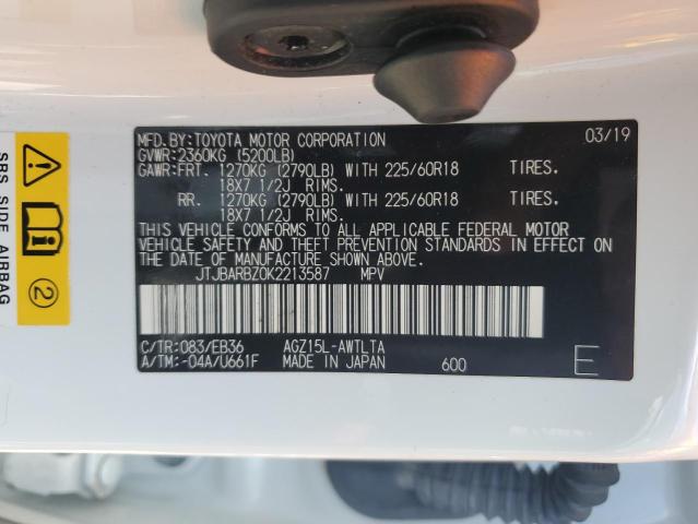 JTJBARBZ0K2213587 - 2019 LEXUS NX 300 BASE Ağ foto 14