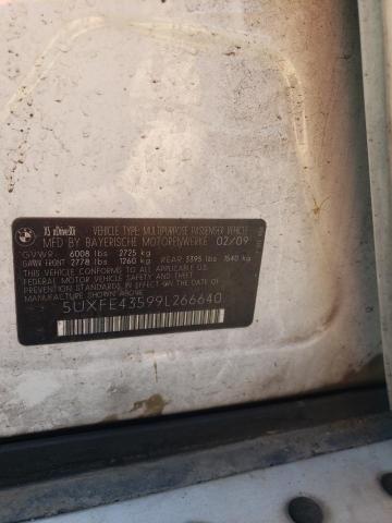 5UXFE43599L266640 - 2009 BMW X5 XDRIVE30I 白色 照片 13
