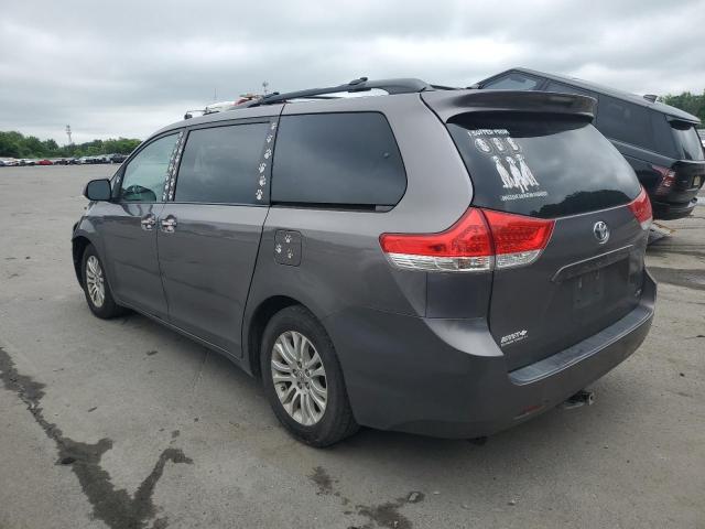 5TDYK3DCXBS107589 - 2011 TOYOTA SIENNA XLE 灰色 照片 2