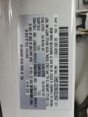 JM3KFBCM8K0619943 - 2019 MAZDA CX-5 TOURING WHITE photo 13